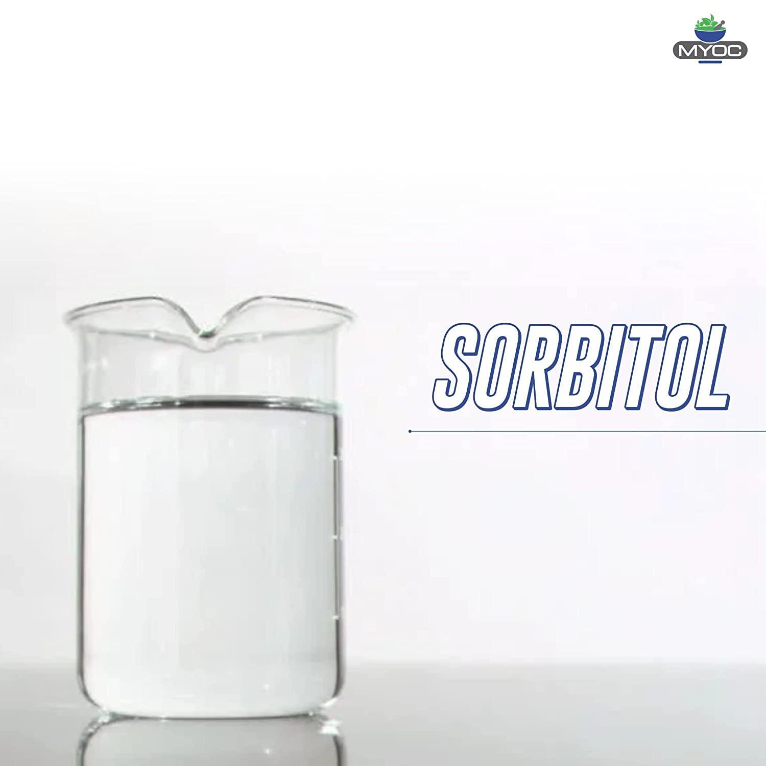 MYOC MYOC Sorbitol liquid cosmetic grade raw material for Soap Making, Thickener, Liquid Sweetener, Sorbitol Liquid for Skincare products - 550 ML