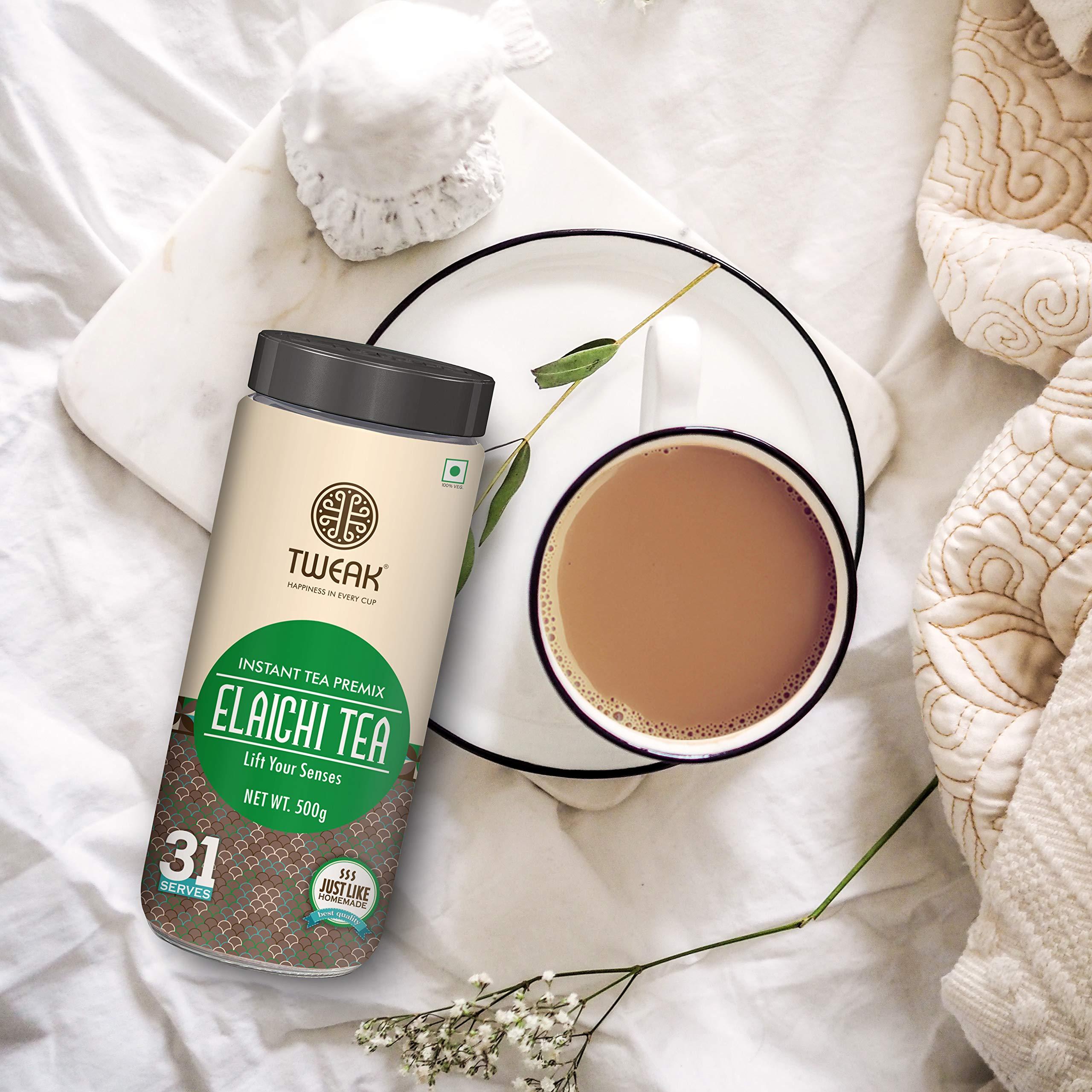 C.B.Shah & Co. TWEAK Instant Tea premix with Cardamom 500g x 2 jars