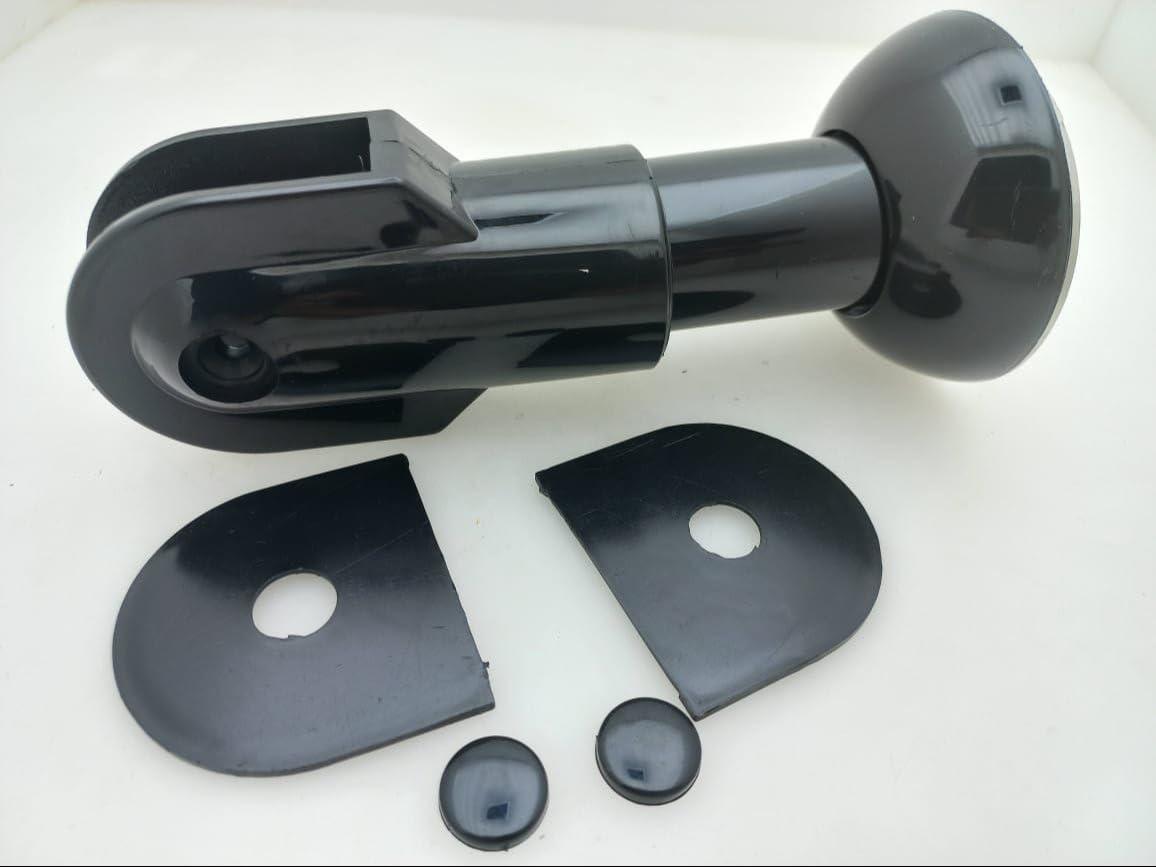 Generic Generic Toilet Partition Leg, Black, T Shape, Nylon, 2 Pcs, Medium (17.5 cm height, 1.2 thickness), Modern, Toilet Partitions