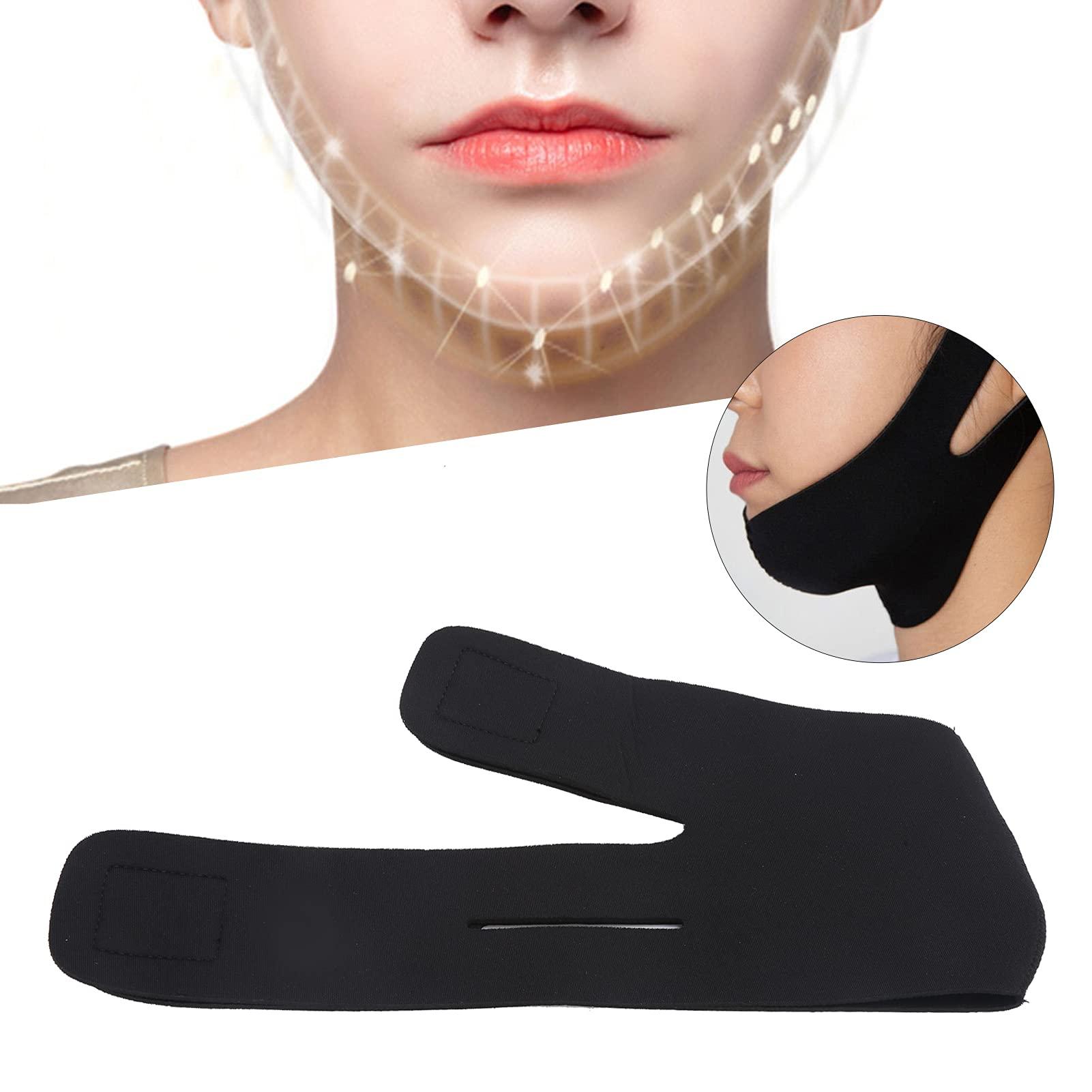 Folanda Double Chin Reducer Face Lifting Strap Face Slimming Strap V Line Lifting Mask Chin Strap for Women and Men Chin Up Mask Eliminates Wrinkles, Tightening Skin, Preventing Sagging, Anti Snoring