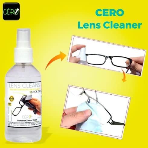 CERO CERO ® Lens Cleans, Quick Dry Spectacle Lens Cleaner Spray (200ml) 3 PC COMBO