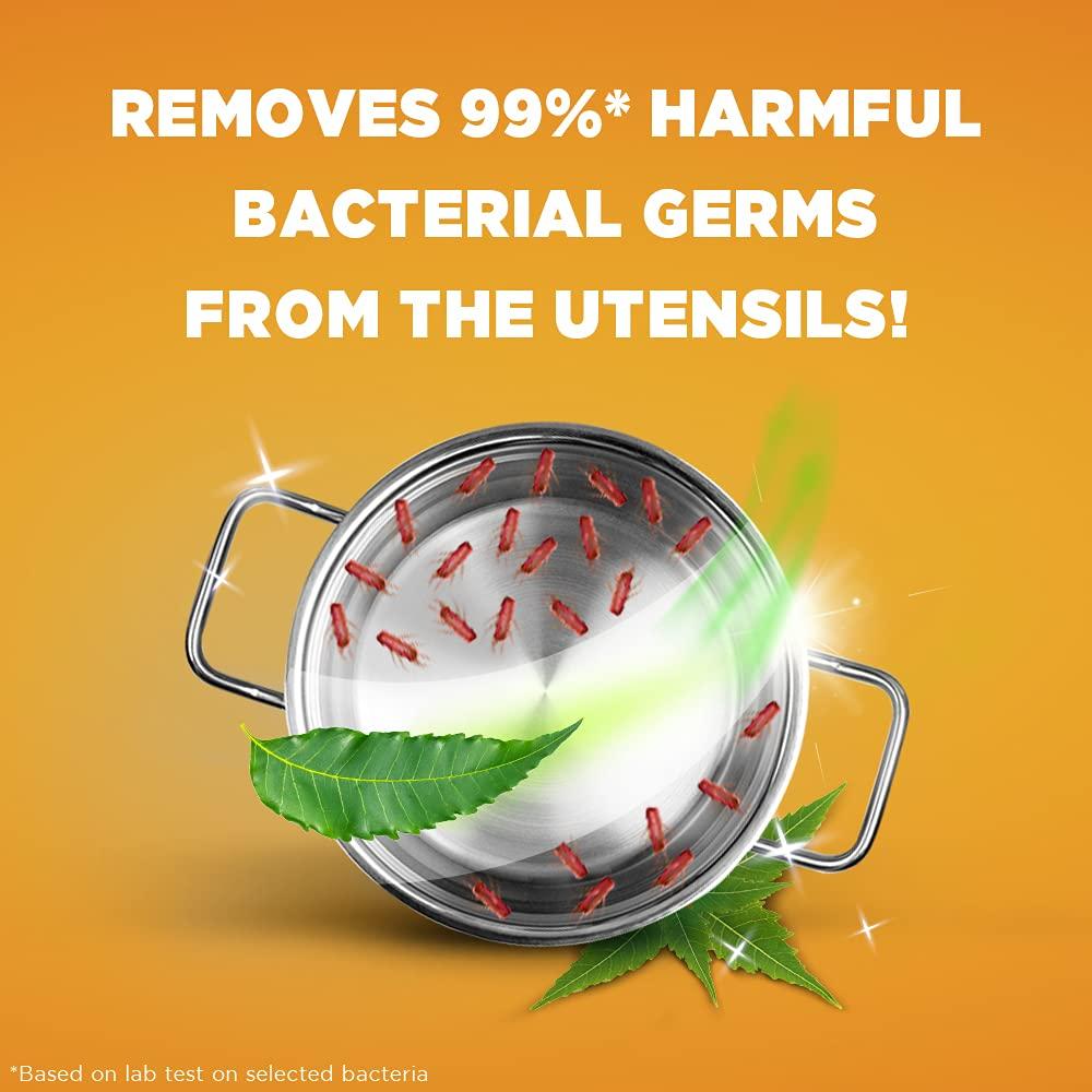 VIM Vim Dishwash Anti Bac Liquid, Neem, 2 Ltr & Vim Antismell with Pudina Buy 4 get 1, Pack of 5