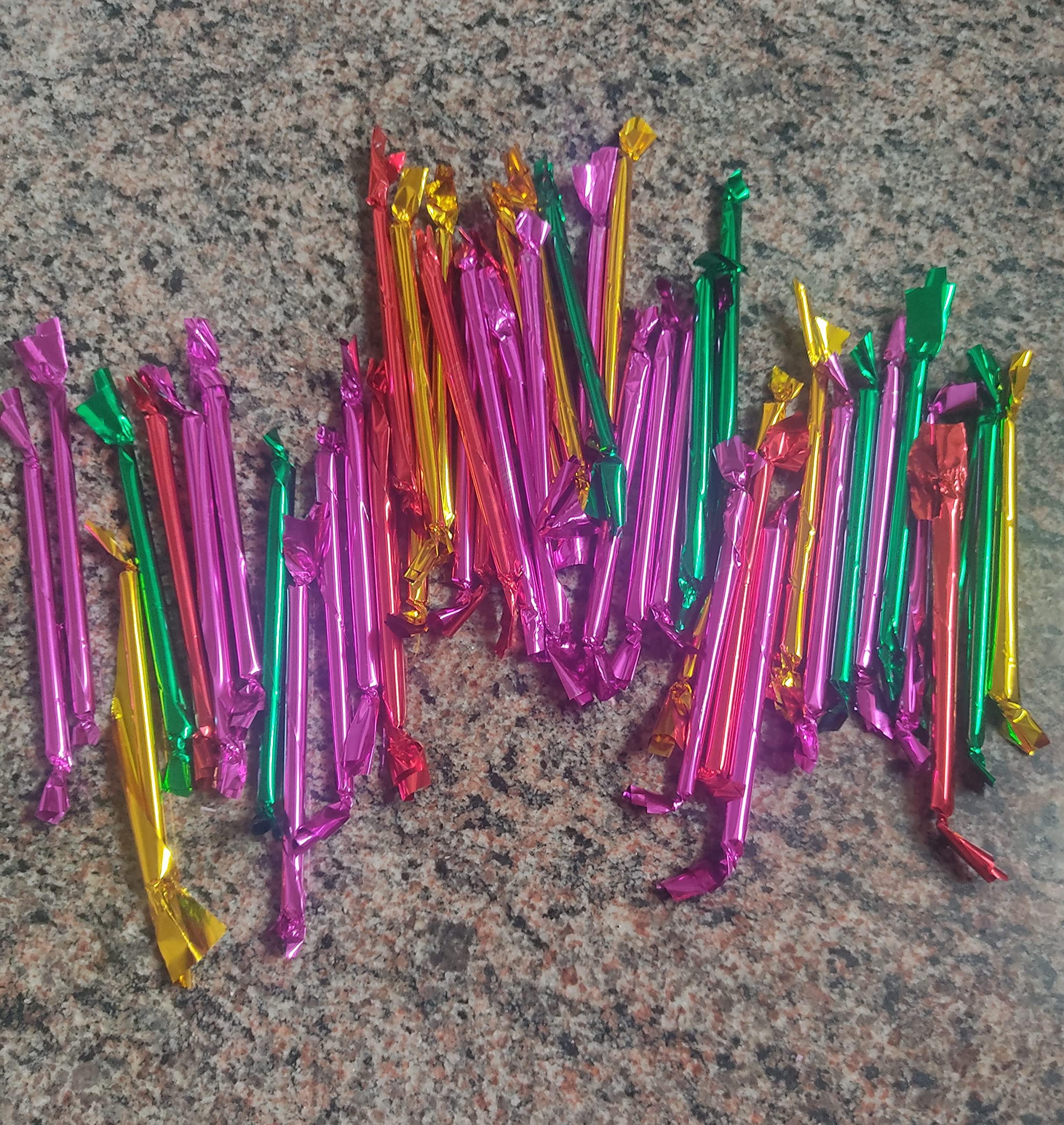 NPPV ORGANICS NPPV ORGANICS Pencil Mittai/ Pencil Candy/ Rainbow Pencil Candy/ Kuchi Mittai/ Stick Candy/ 90's Kids Pencil Mittai 100% Pure & Organic (30 Pcs)