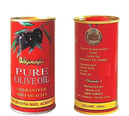 Generic SVS, Bilginoglu Refined Pure Edible Olive Oil | Multi-Purpose: Cooking, Skin Care, Hair Care, Baby Care Etc, | Imported from Turkey | A++ Grade, 100 ml (100ml x 2 Tins)