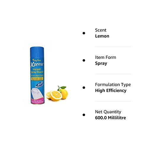 Xpress Xpress Instant Starch Fresh Lemon Citrus Spray (600Ml), Pack of 1