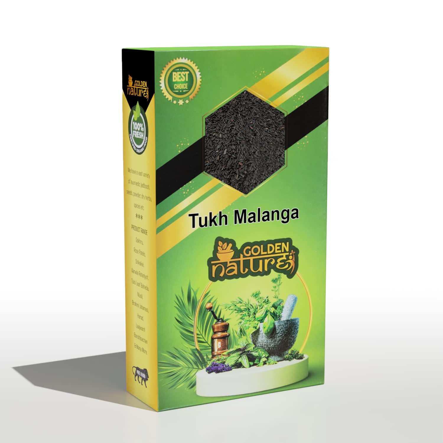 GOLDEN NATURE Tukh Malanga Seeds | Tukmaria Seeds | Tukhmalanga - 100gm