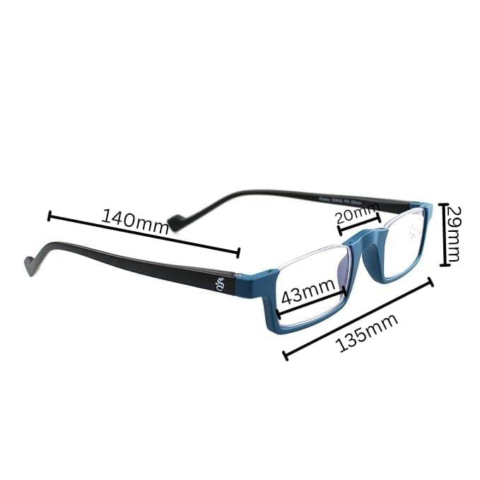 ESPERTO READERS ESPERTO READERS Roady Reading Glasses With Blue Cut Lens For Men & Women in Combo Pack +1.00 To +3.00 Power (Blue & Red Color) (+1.00)