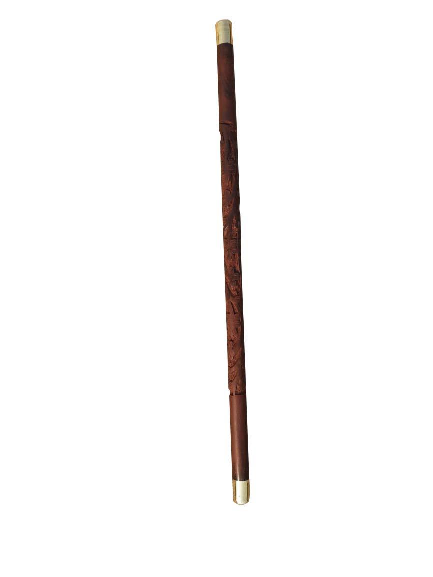 Lifestyle Helpmate Lifestyle Helpmate Wooden Light Weight Black Walking Stick for Men | Women | Old Age People | 23 Inch