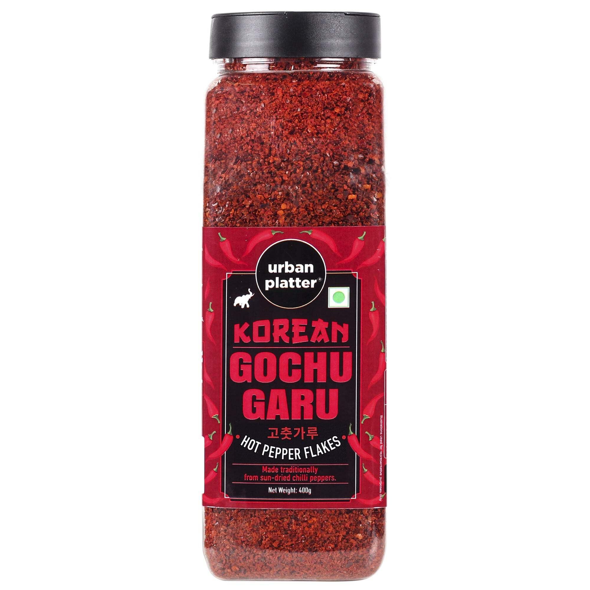 urban platter Urban Platter Korean Gochugaru Hot Pepper Powder 400g [Coarse Ground Korean Dried Chilli Peppers | Smoky & Spicy| Use for Kimchi and Other Korean Dishes]