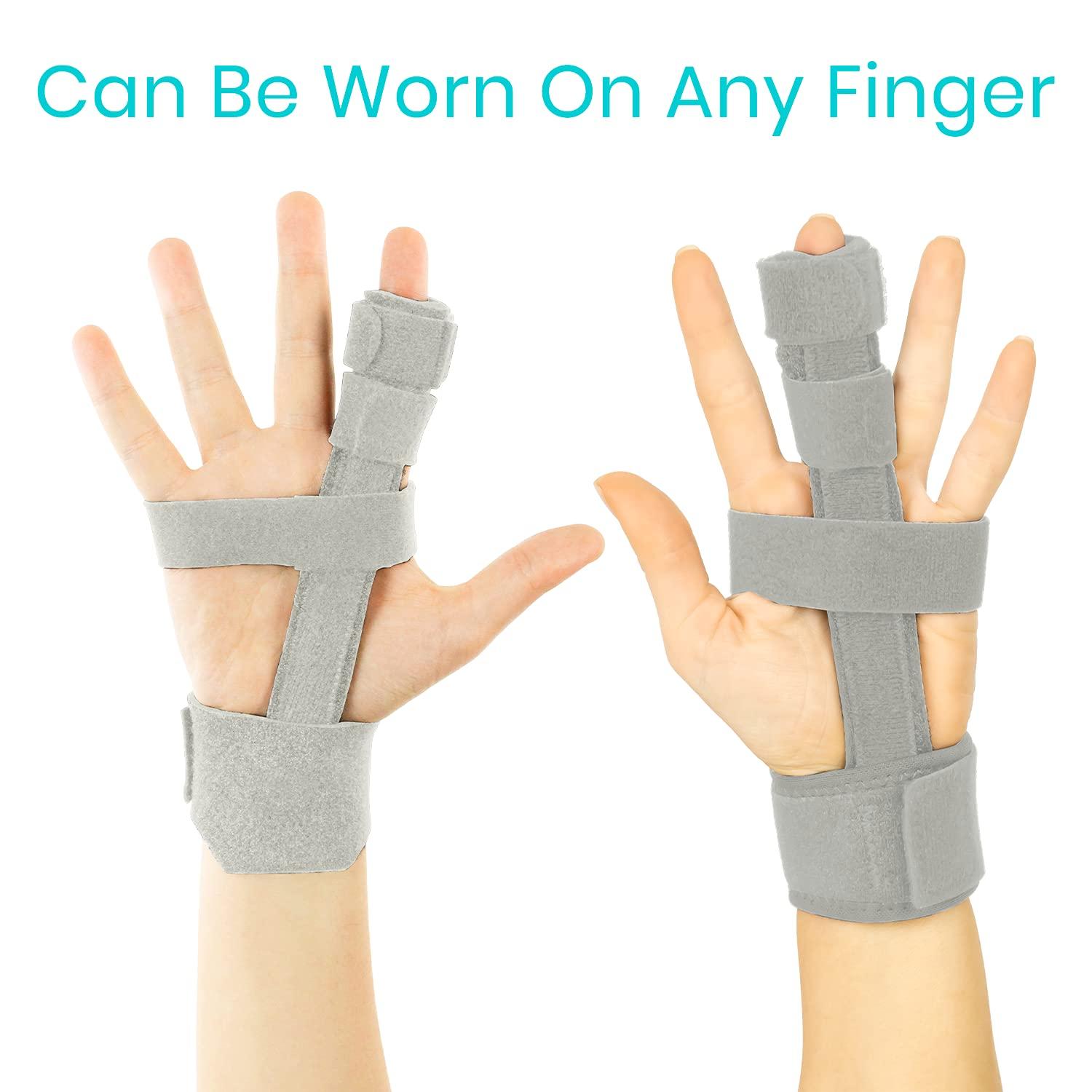 VIVE Vive Trigger Finger Splint - Full Hand and Wrist Brace Support - Adjustable Locking Straightener - Straightening Immobilizer Treatment For Sprains, Pain Relief, Mallet Injury, Arthritis, Tendonitis