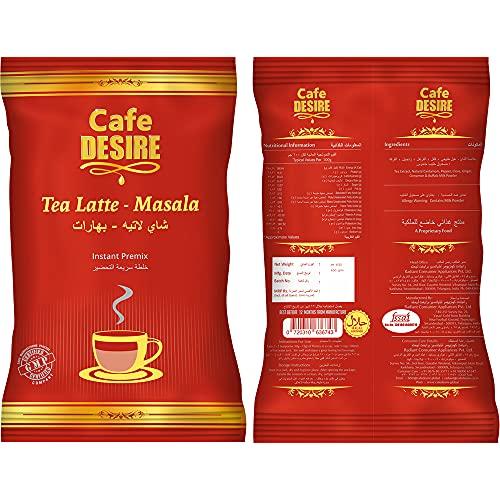 Cafe DESIRE Cafe DESIRE I DRINK SUCCESS Masala Tea Latte Unsweetened Premix 650g & Masala Green Tea 500g Super Saver Pack - 2 Items | Just add hot water | Suitable for all Vending Machines | Makes 180 cups