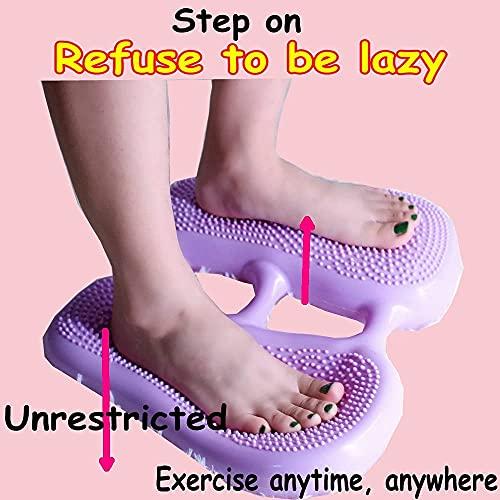 Marrone Marrone Inflatable Stepper, 2 in 1 Balance Stepper, Inflatable Stepper for Women PVC Massage Dots Wobble Balance Cushion Board Foot Peddle Exerciser ( Multi )