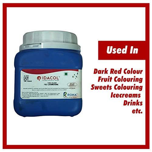 Idacol Idacol Dark Red Food Colour Carmoisine Synthetic Food Colour (500 Grams)