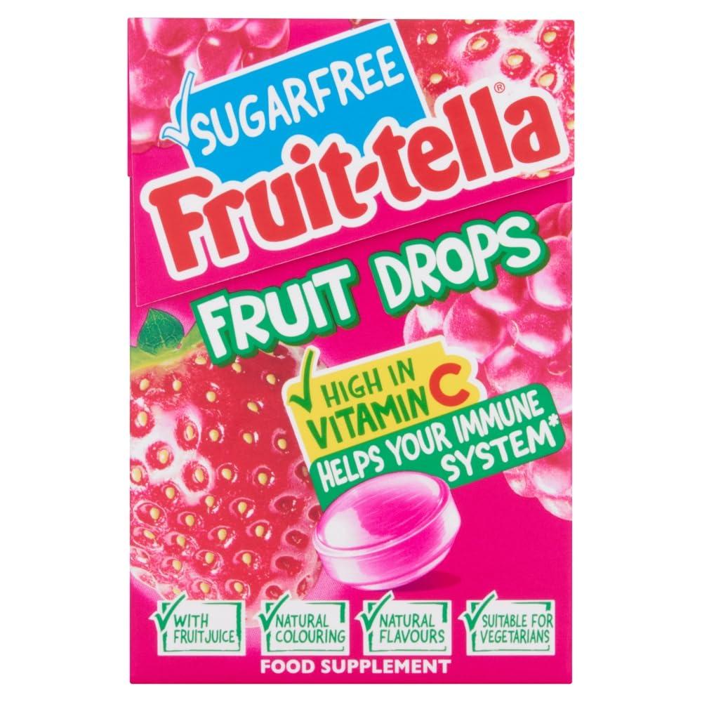 Fruit-tella Fruit-Tella Sugar Free Fruit Drops Red Berry Mix Pouch, 45 g
