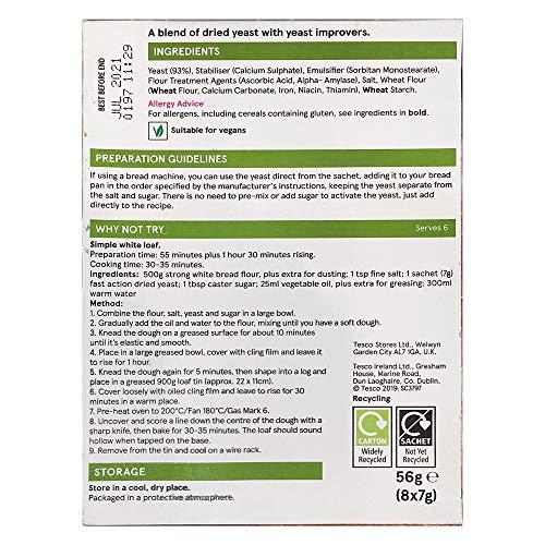 Tesco Tesco Fast Action Dried Yeast, 2 x 56 g