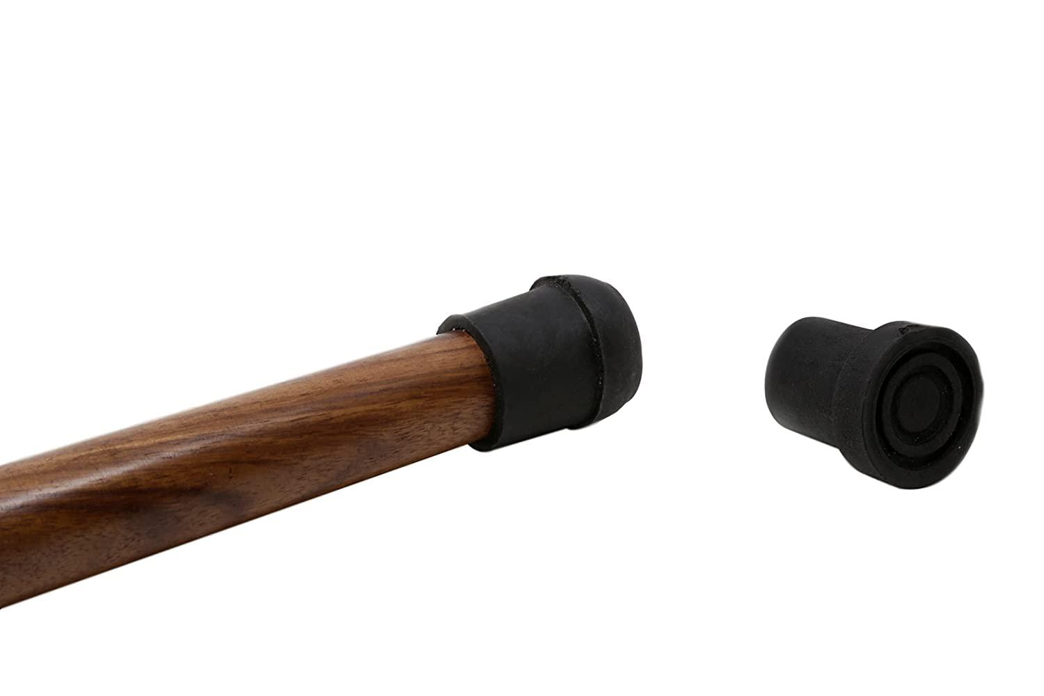 NavaFresh Basics Rana, Handmade Wooden Canes and Walking Sticks with Floral Leaf Brass (Kashmiri) Handle for Men (Brown, 36 Inches)