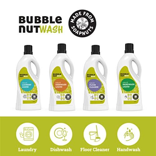 BubbleNut Wash BubbleNut Wash Natural And Organic Dishwash Liquid (1.8 Lits), Soap nuts-based, Baby safe, Eco friendly Herbal Dish washing Liquid, Hypoallergenic, Sensitive Skin (1.8 Lits)