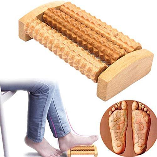 Generic Foot Massage Traditional Wood Roller Massager Without The Need Electricity Stress Relief Relaxation