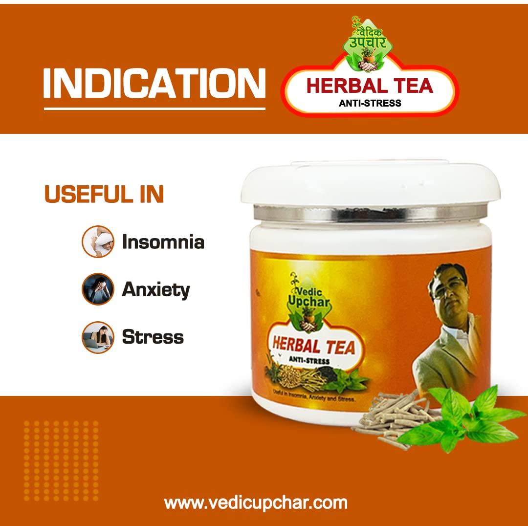 VEDIC UPCHAR Vedic Upchar Herbal Tea anti Stress (105 GM) Pack of 2