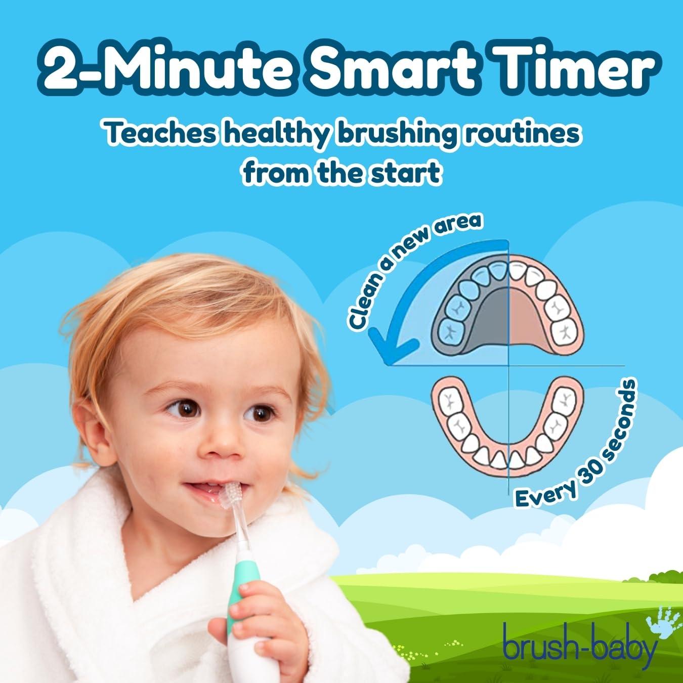 Brush-Baby Brush-Baby BabySonic Electric Toothbrush for 0-36 Months - Pink