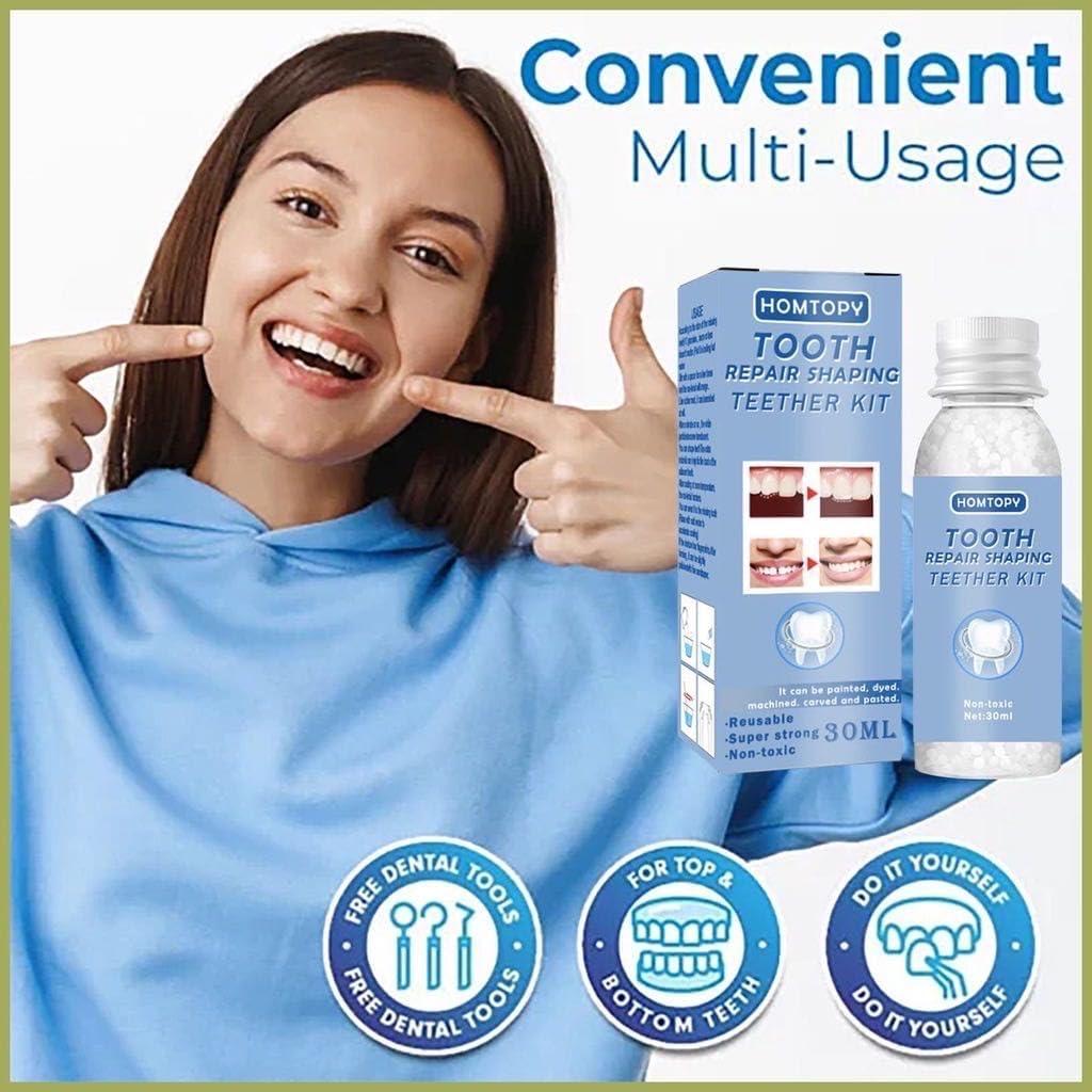 NavaFresh Basics Tooth Repair Kit, Temporary Teeth Gap Repair Kit, Temporary Teeth Replacement Kit, Tooth Repair Shaping Teether Kit