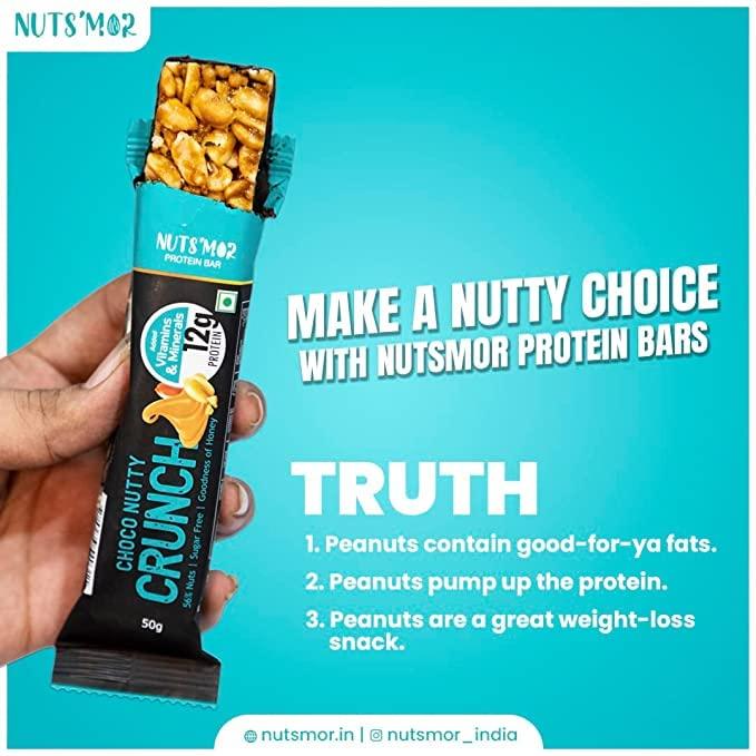 NUTS'MOR NUTS'MOR Protein Daily Choco Nutty Crunch12g Protein Bar Protein Blend (300g) & Protein Muesli protein with goodness of jaggery and honey cocoa almonds (440gm)