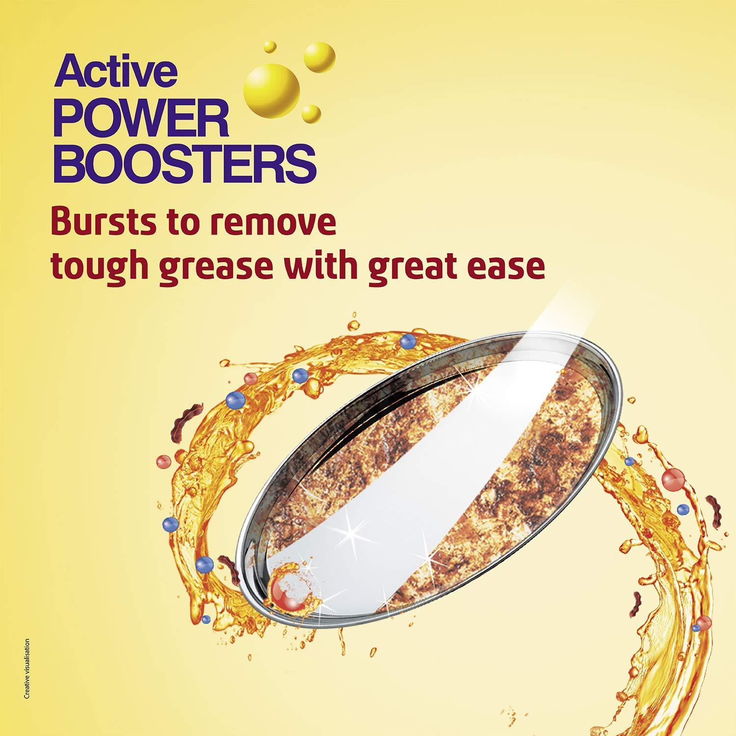 Pril Pril Tamarind Liquid Dishwash Gel 425ml | Insta Clean | With visible Active Power Boosters that bursts while scrubbing giving abrasion to clean better | Zero White Residue