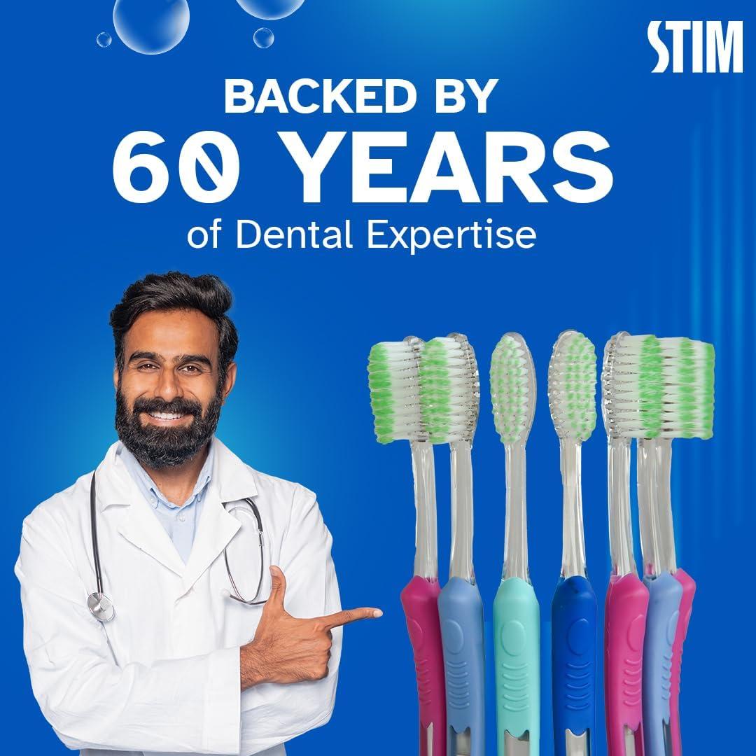 STIM STIM Silky Toothbrush | Super Soft Toothbrush | Pack of 12