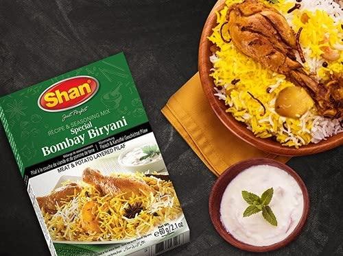 Shans Shan Special Bombay Biryani Masala, 2.12 oz / 60 g, 4 Pack