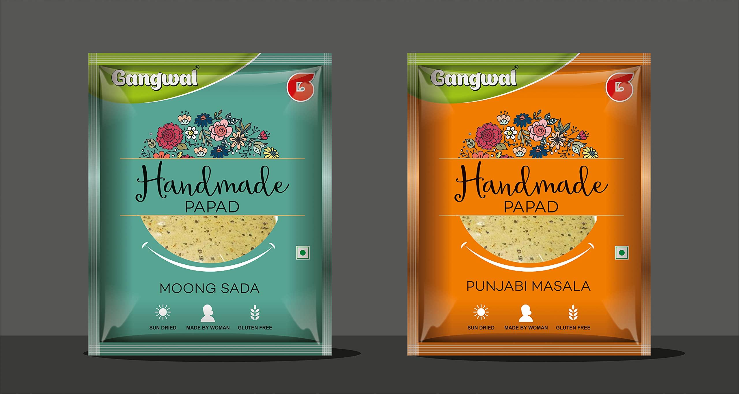 Gangwal Gangwal Moong Papad Atta 500 GM | Mix Moong Dal Papad Atta Instant Snacks