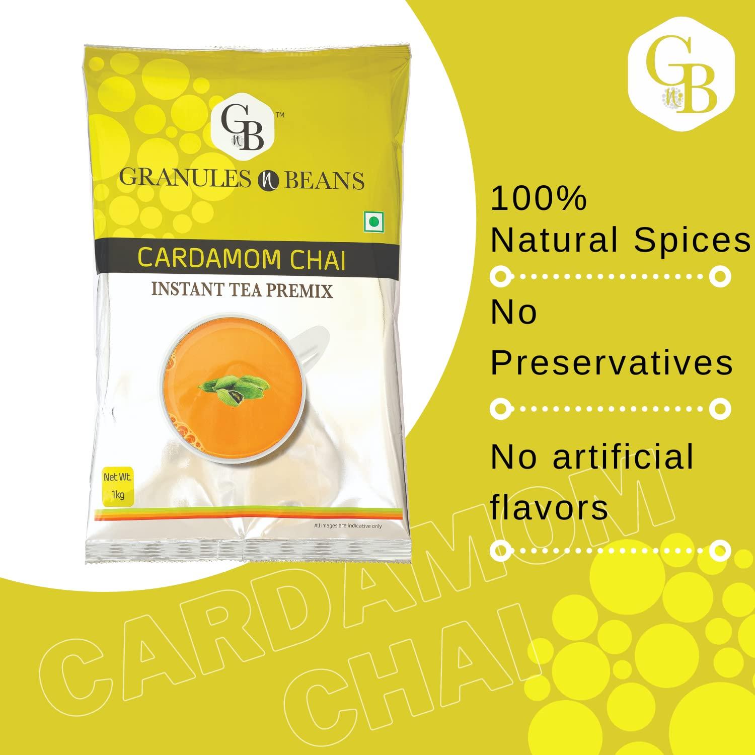 GnB GRANULES n BEANS GnB GRANULES n BEANS Cardamom Assam Chai Instant Tea Premix - 1Kg