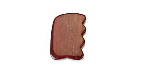 KANHA HANDICRAFT KANHA HANDICRAFT's (MT104) natural Red jasper stone gua sha tool for body and skin care,gua sha massage tool,therapy,spa treatment