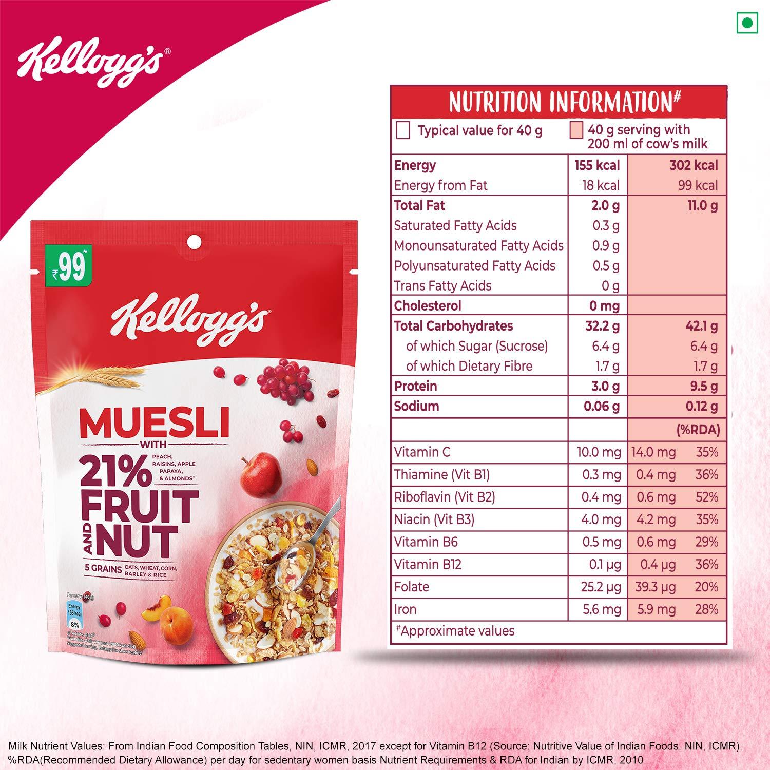 Kellogg's Kellogg's Muesli - Fruit & Nut, 160g