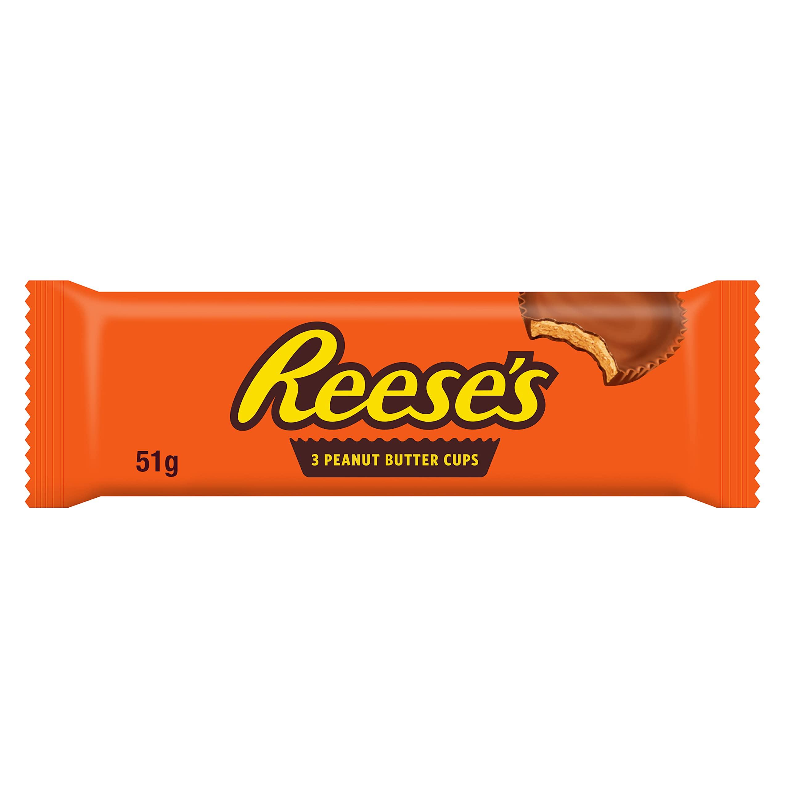 Reese's Reese's Hershey's 3 Peanut Butter Cups 51g (Pack of 2)