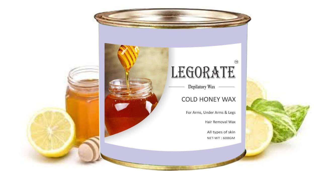LEGORATE LEGORATE Cold Hair Removal Hot Wax (600 gm) Free 20 Waxing Strips