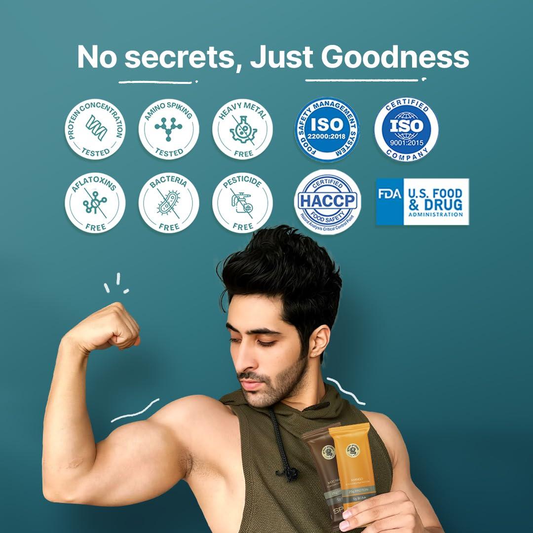 Green Protein GREEN PROTEIN Sport Vegan Plant Pea Protein Isolate Powder, 25gm Protein, 5g BCAA Per Serving, No Added Sugar | Soy Free, Dairy Free, Gluten Free, Allergen Free, Chocolate Flavor, 1kg