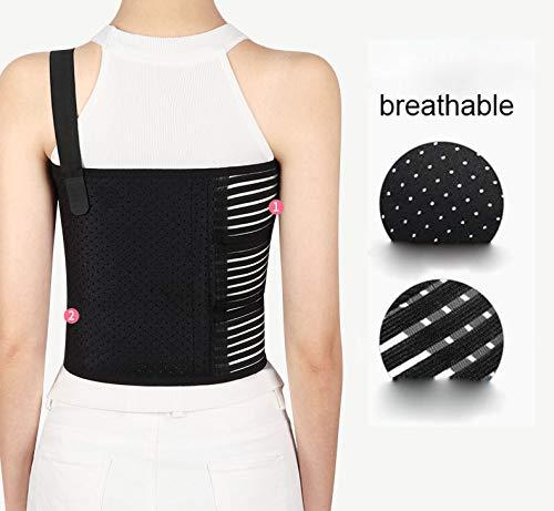 Solmyr Solmyr Rib Brace Broken Rib Belt, Rib Support Brace for Men and Women, Breathable Chest Wrap Belt for Sore or Bruised Ribs Support, Sternum Injuries, Dislocated Ribs Protection, Pulled Muscle Pain