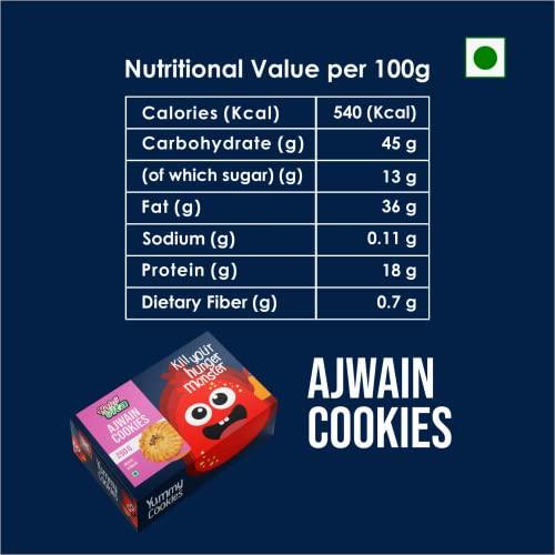 HaldiVita HaldiVita Cookies Biscuits| Biscuits Combo Pack of 3 x 250G each| Jeera, Ajwain & Atta cookies | Cookies Gifts Multipack | Healthy Cookies