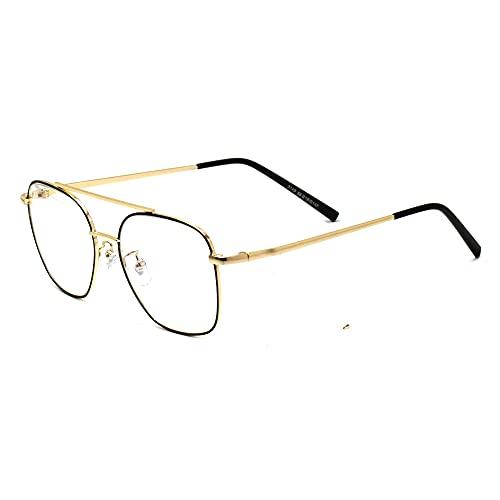 Peter Jones Peter Jones Square Medium Computer Glasses for Men Women with Zero Power Blue Light Blocking Lenses (SIZE MEDIUM) AG236
