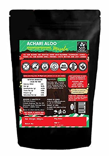 365 STORE TO DOOR 365 STORE TO DOOR Indian Spice - ACHARI ALOO MASALA, 250 gm | Homemade Powdered | Spices for Healthy Cooking | Ready to use | All Seasonings Spices | Spice Mix – Pack of 1