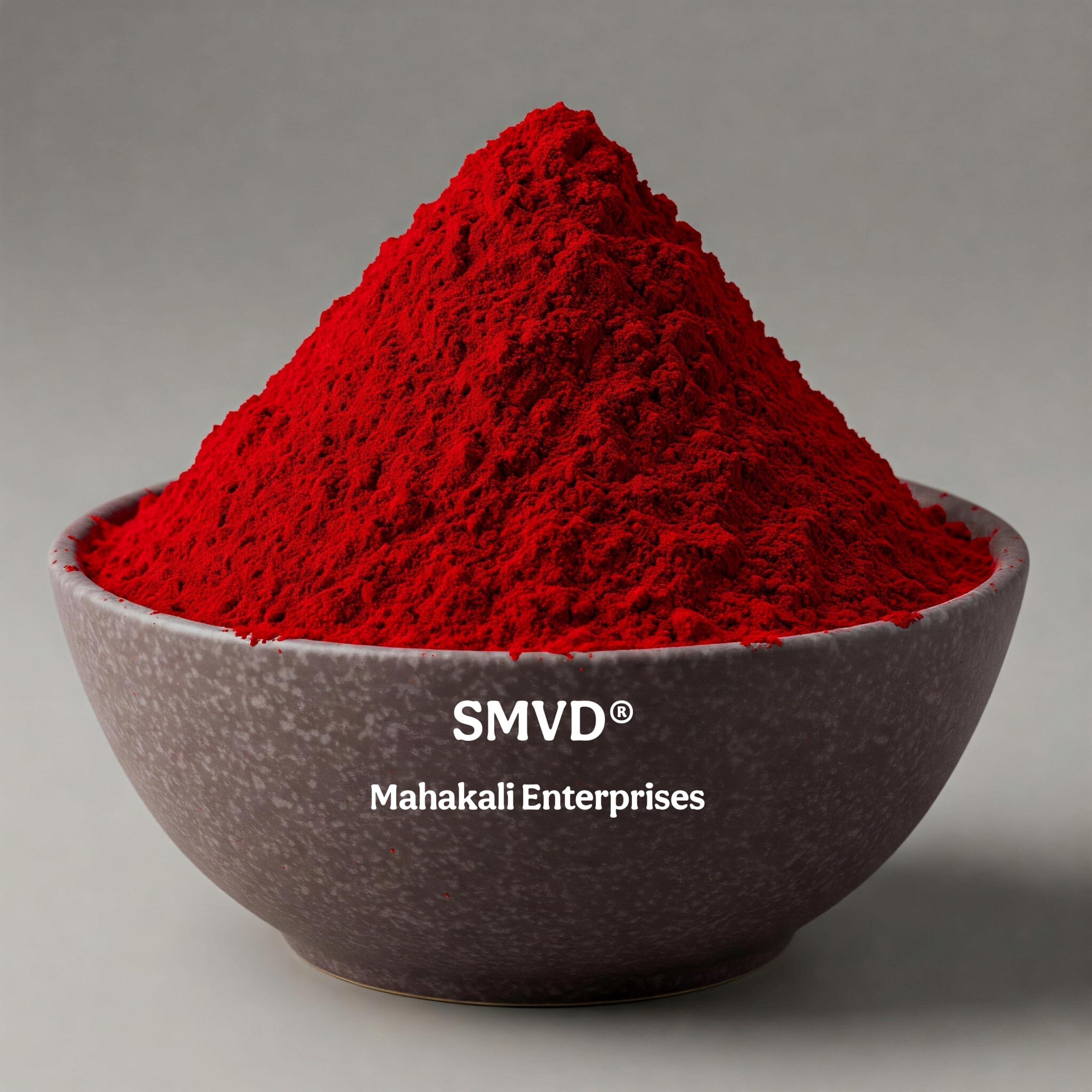 SMVD SMVD® SHRI AMBAJI Super RED Rose SINDHOOR KUMKUM for Daily Pooja/Tilak and SUHAG SINDHOOR 100 Grams, RED