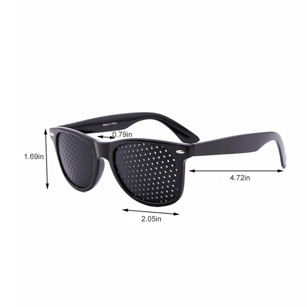 Vuffuw Vuffuw Pinhole Vision Correction Reticular Eyesight Protection Anti-Fatigue Glasses (Black)