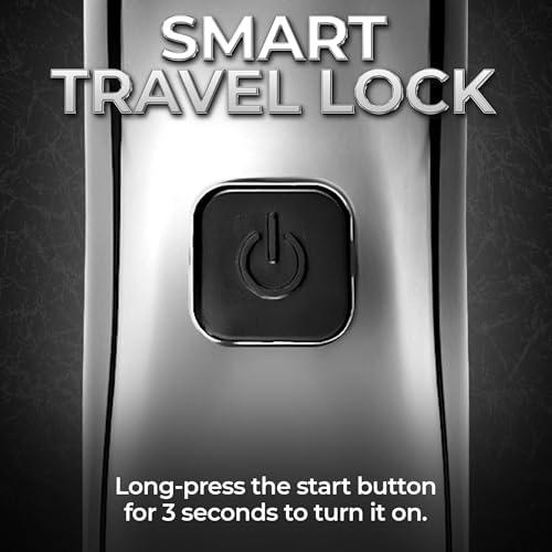 BEARDO Beardo Chrome Beast Multipurpose Full Body Groomer Trimmer Set For Men | 40 Length Settings | 8 attachments | Beard/Hair/Body/Precision/Ear/Nose Trimmer|With Dock|90 min. run time | All-in-1 trimmer | Gift For Brother | Gift For Friends