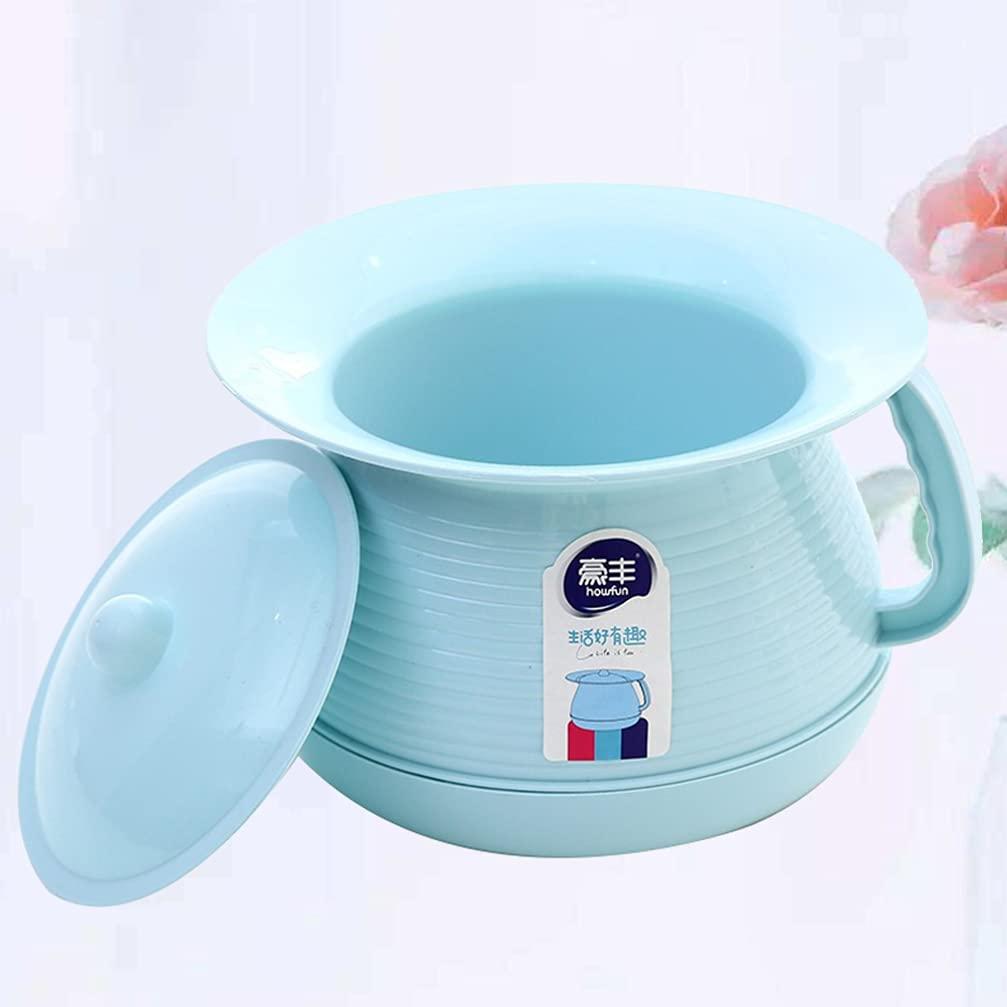 HEALLILY HEALLILY Potty Urinal Chamber Pot Bedpan Urinal Bottle Urine Pot Pee Bottle Urinal Bottle Urine Pots Urine Bucket Mobile Toilet for Kids Female Blue