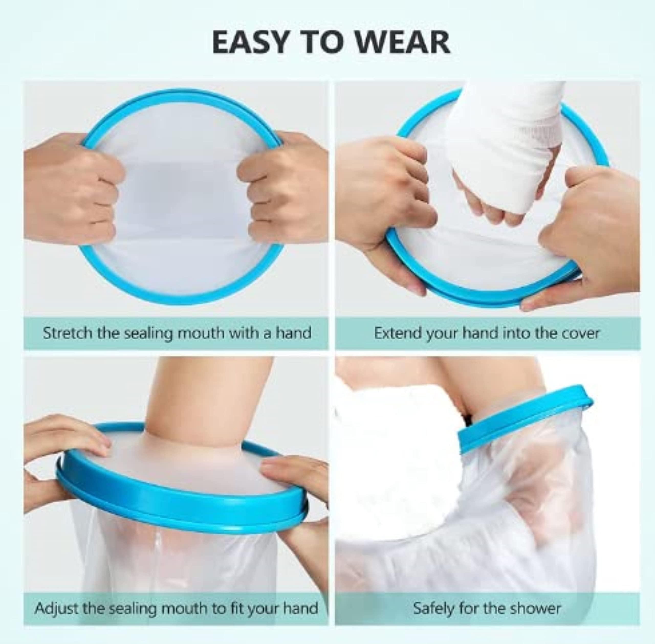 2activelife 2activelife-Waterproof Arm Cast Cover for Shower Adult,Soft Comfortable Watertight Seal to Keep Wounds Dry,Bath,Bandage Protector Cover Perfectly Broken Hand,Wrist,Finger,Elbow with No Mark on Skin Reusable Reusable Cast Protector for Adults to Keep