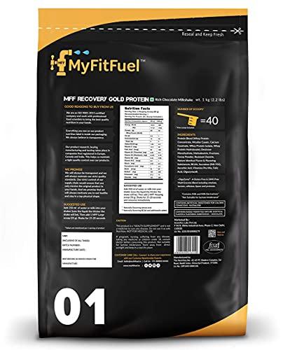 MyFitFuel MyFitFuel MFF Recovery Gold Protein- 1 Kg (2.2 lbs) Rich Chocolate Milkshake
