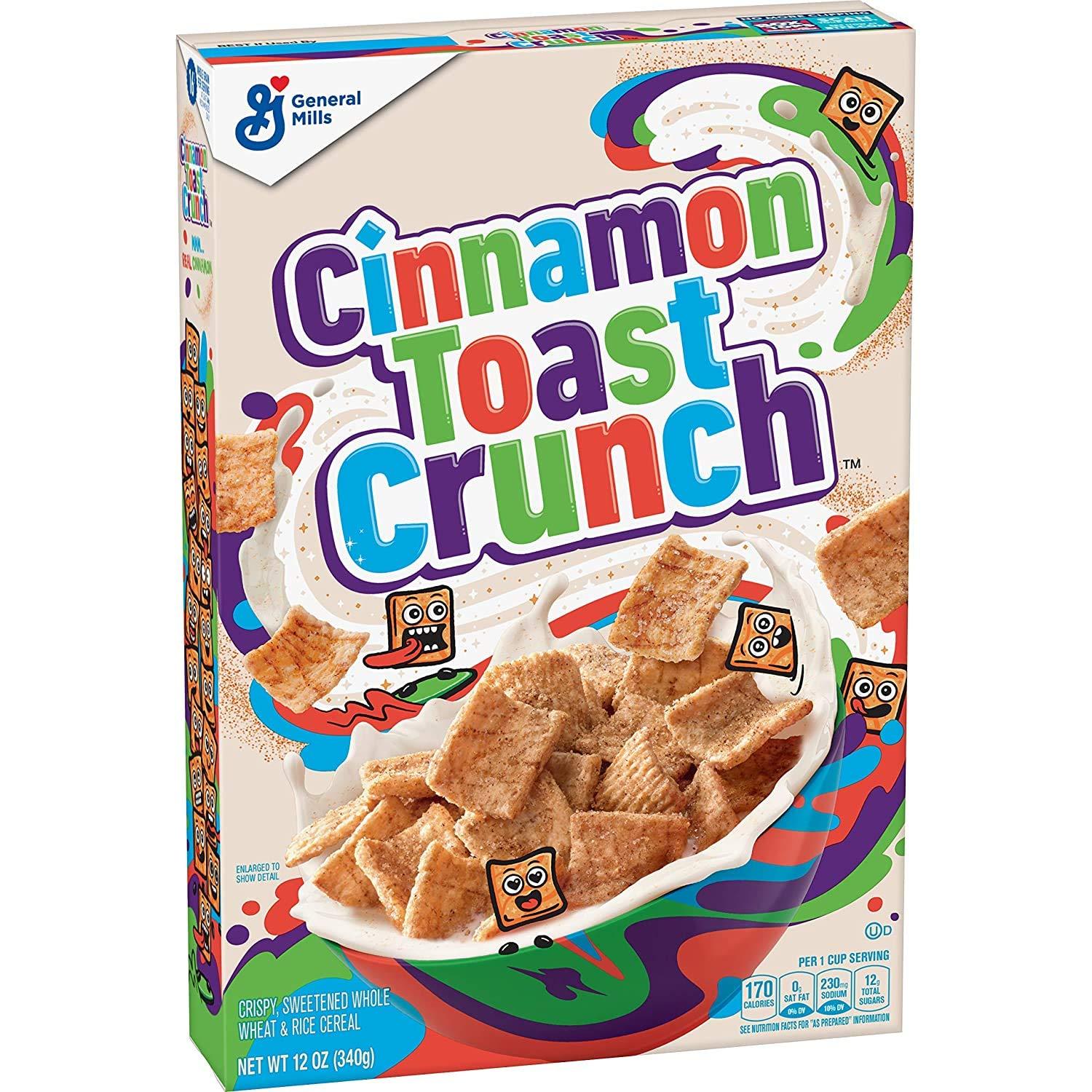 General Mills General Mills Cinnamon Toast Crunch, Cereal with Whole Grain, 12 Oz, 2 Pack