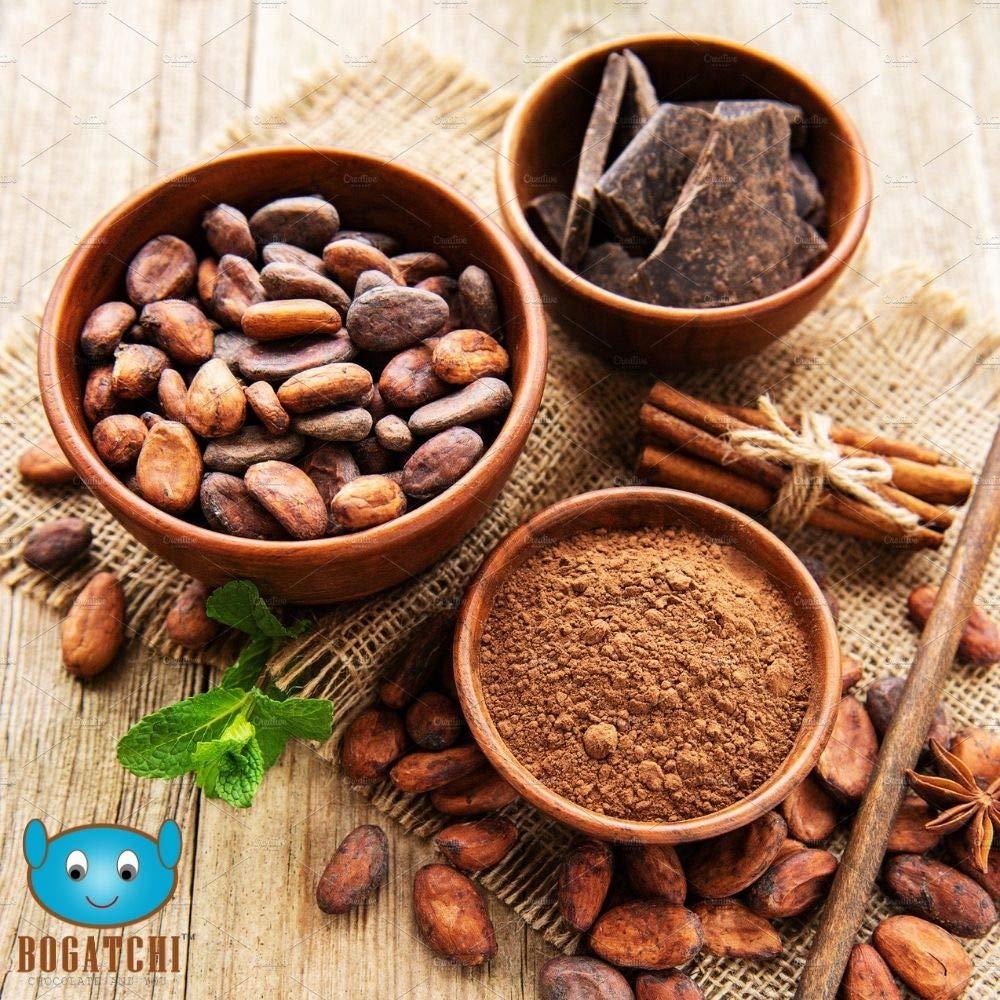 BOGATCHI BOGATCHI Single Origin and Natural , Cocoa Powder for Cake Making, Vegan |Raw | No Sugar| Gluten Free| Keto Chocolate, Dark Unsweetened Cocoa Powder, 200g , Free Measuring Spoon