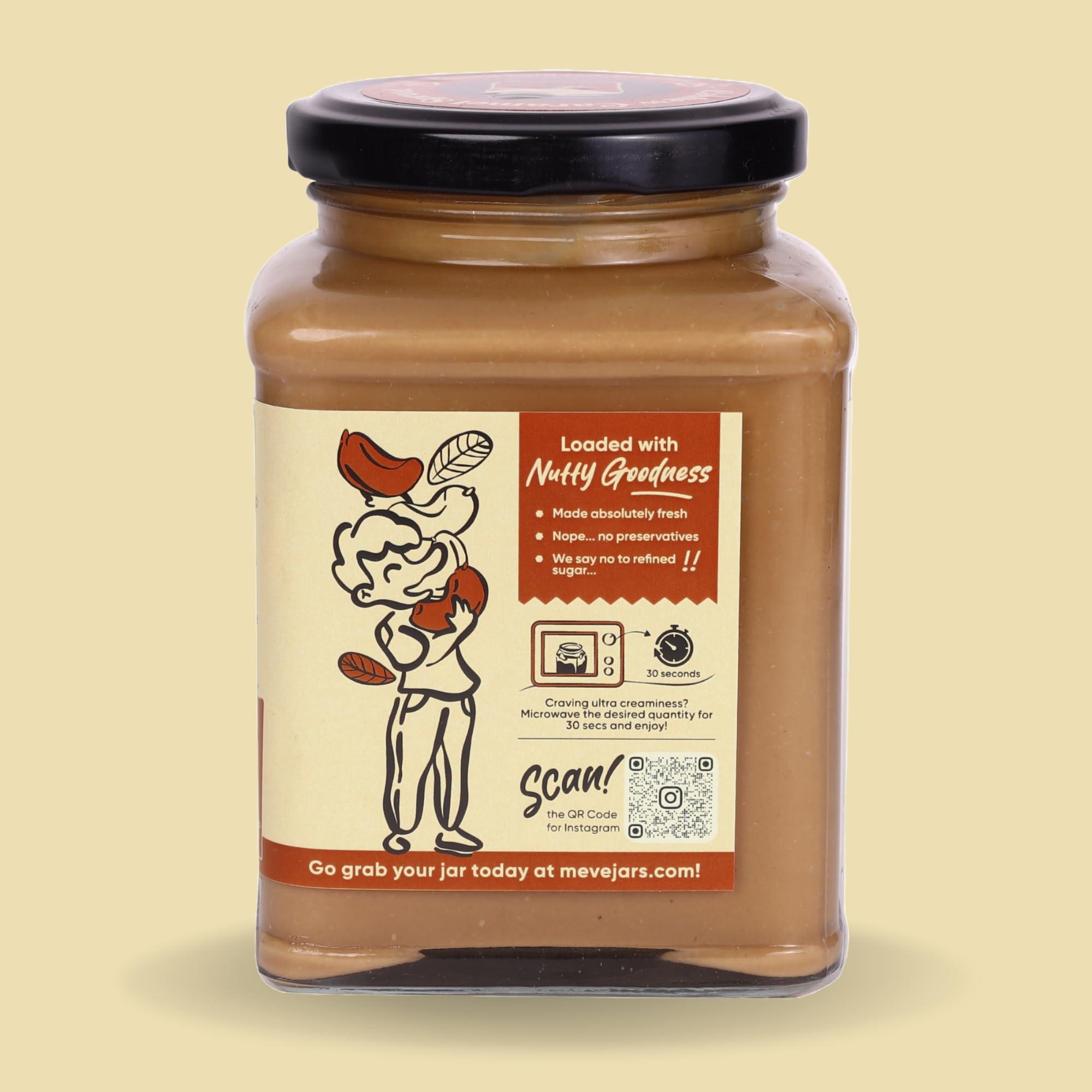 Meve Jars Meve Jars - Cashew Caramel Hazelnut Spread | 230g | No Preservatives | Gluten Free | High in Protein (Creamy)