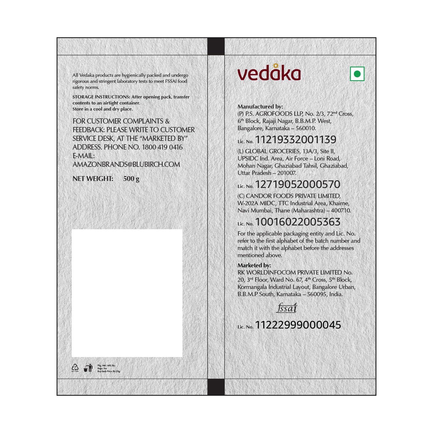 Vedaka Amazon Brand - Vedaka Premium Inshell Walnuts, 1kg (500gm x 2)